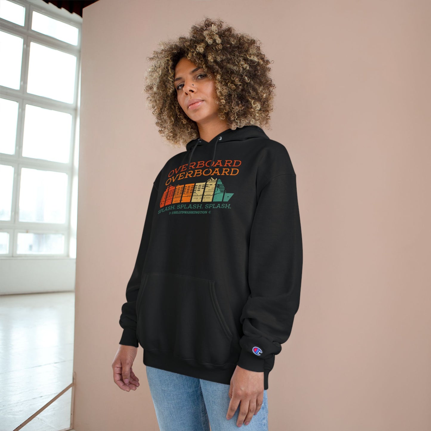 “Overboard” Champion Hoodie – Billy D. Washington x High Seas Supply