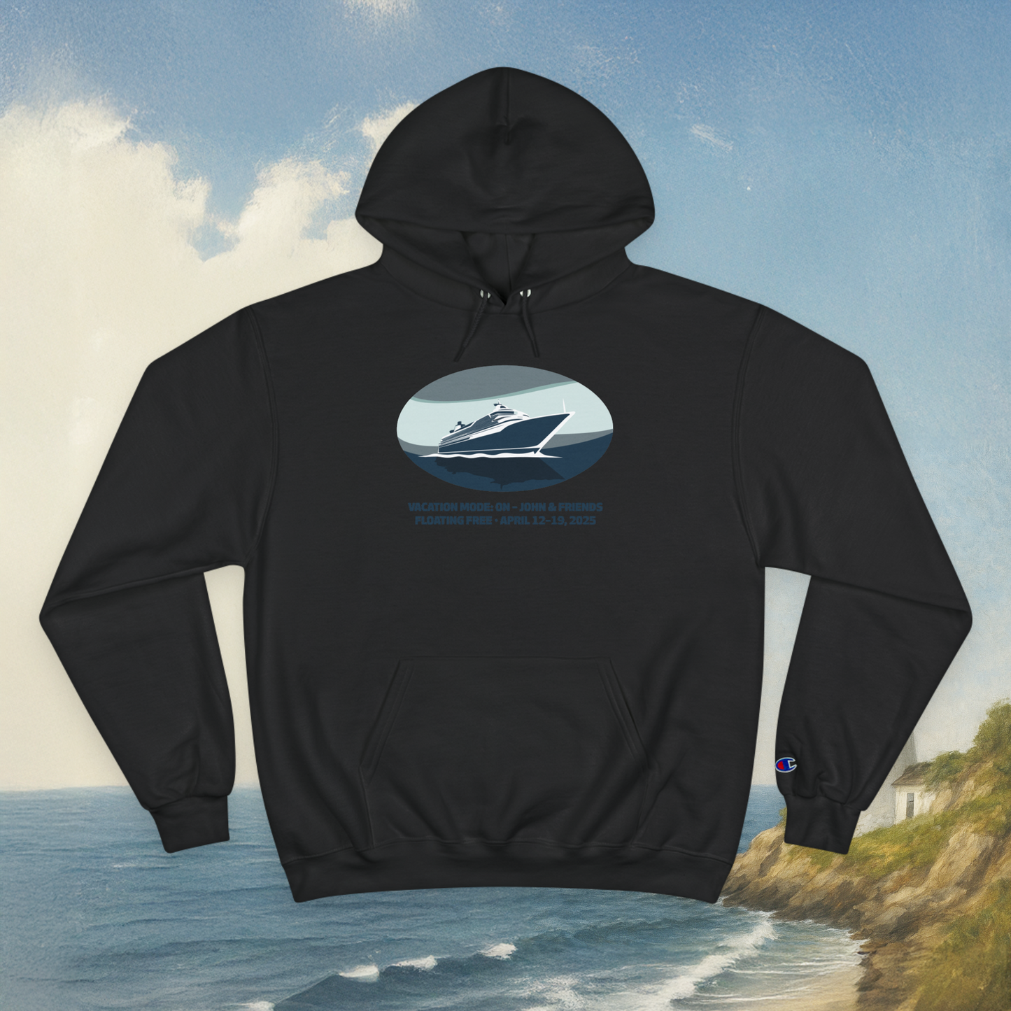 Blue Boat Hoodie