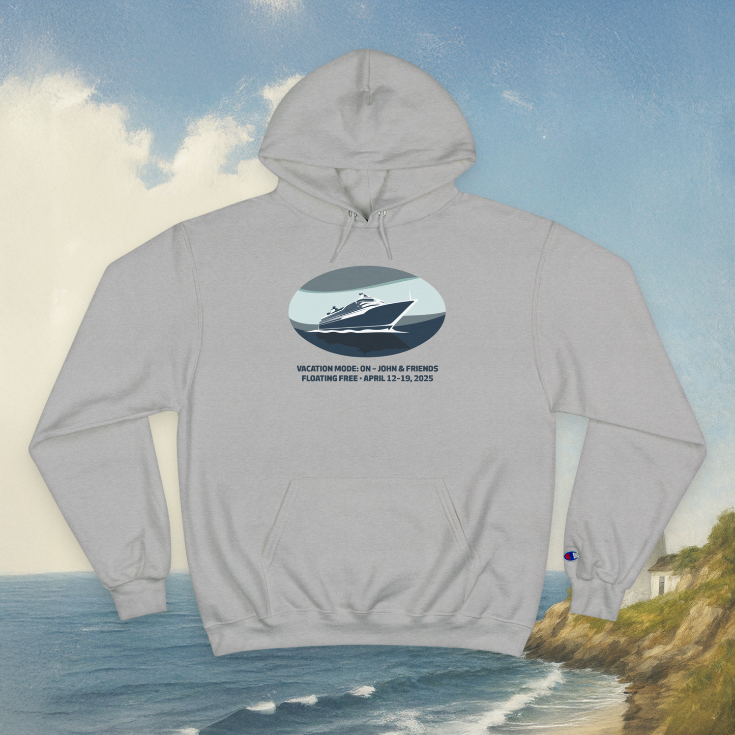 Blue Boat Hoodie
