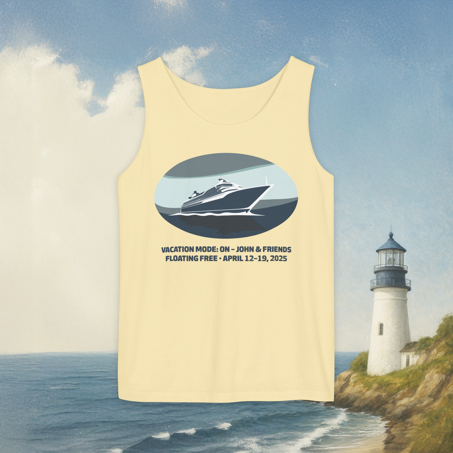 Blue Boat Tank Top
