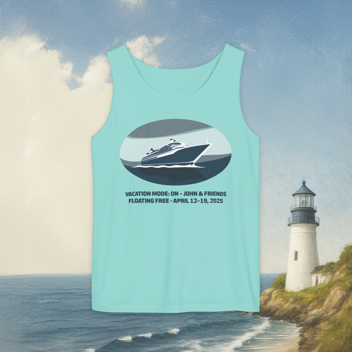 Blue Boat Tank Top