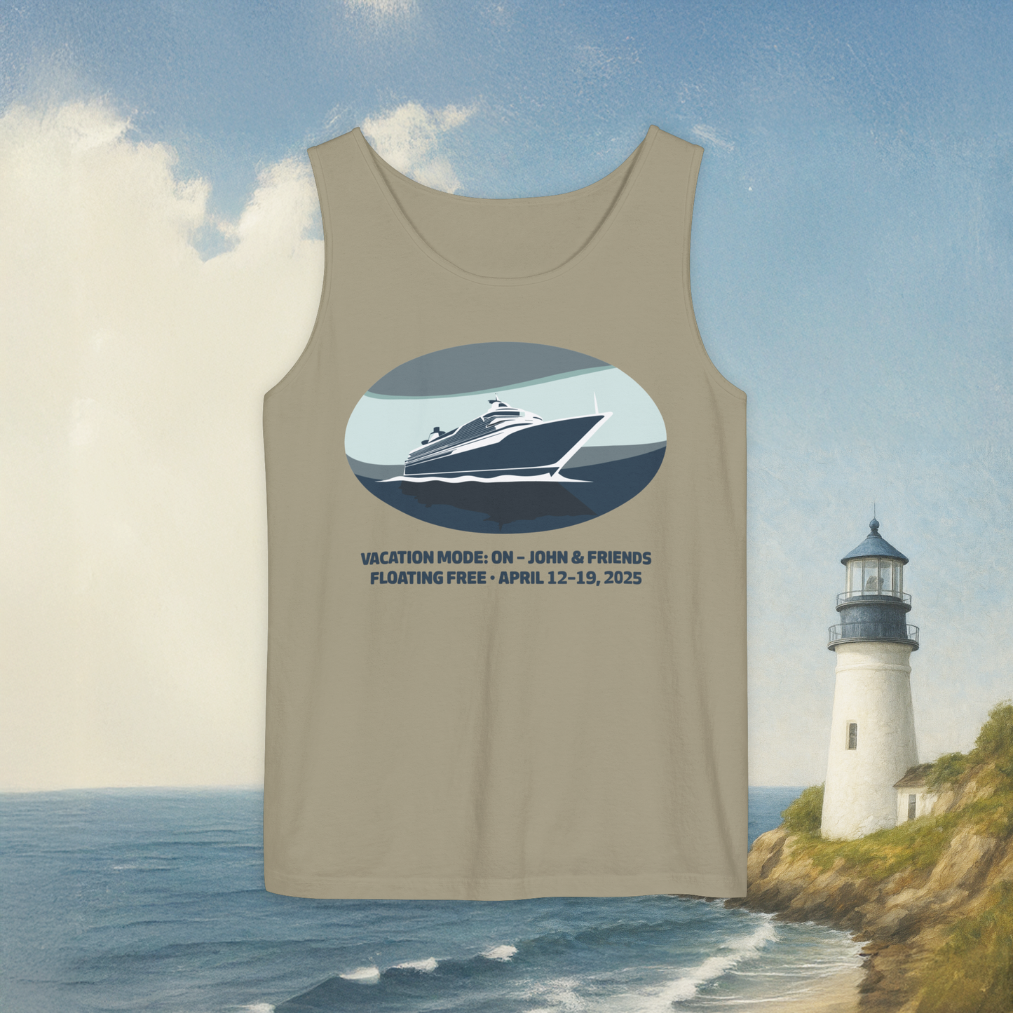 Blue Boat Tank Top