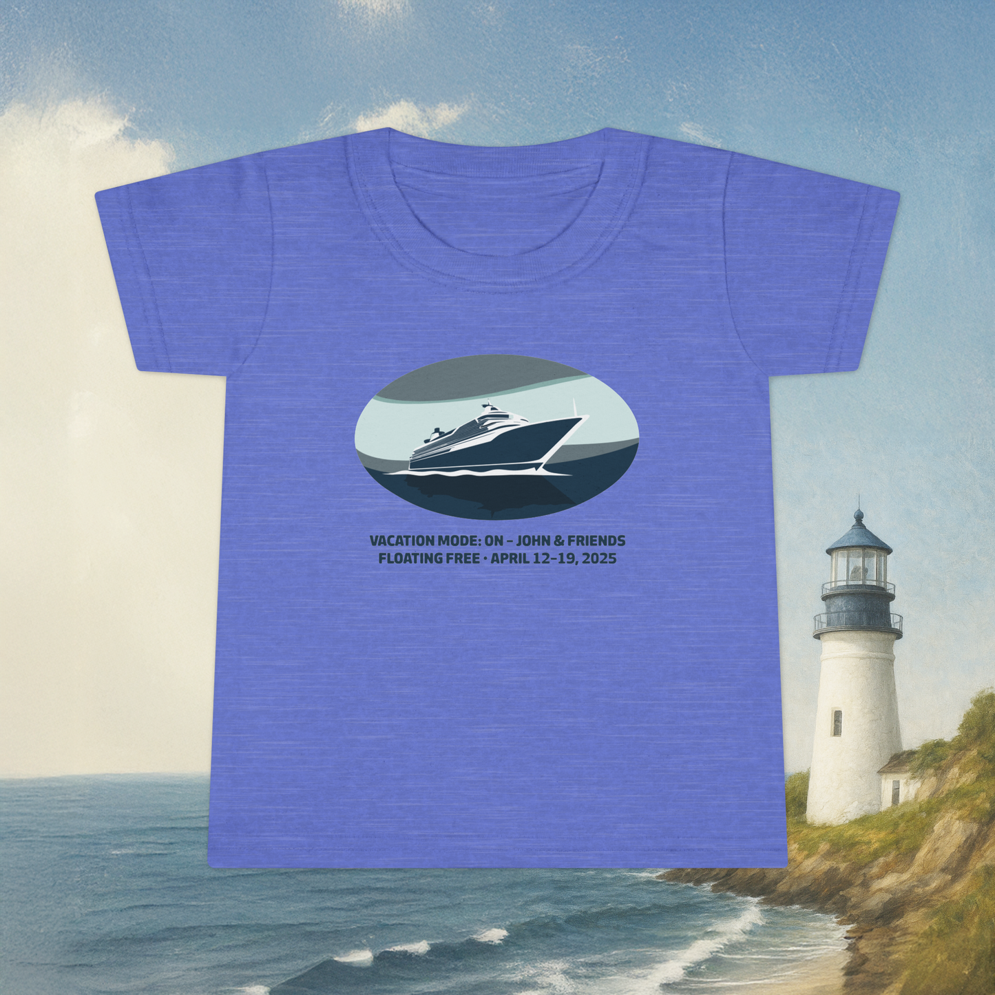 Blue Boat Toddler T-Shirt