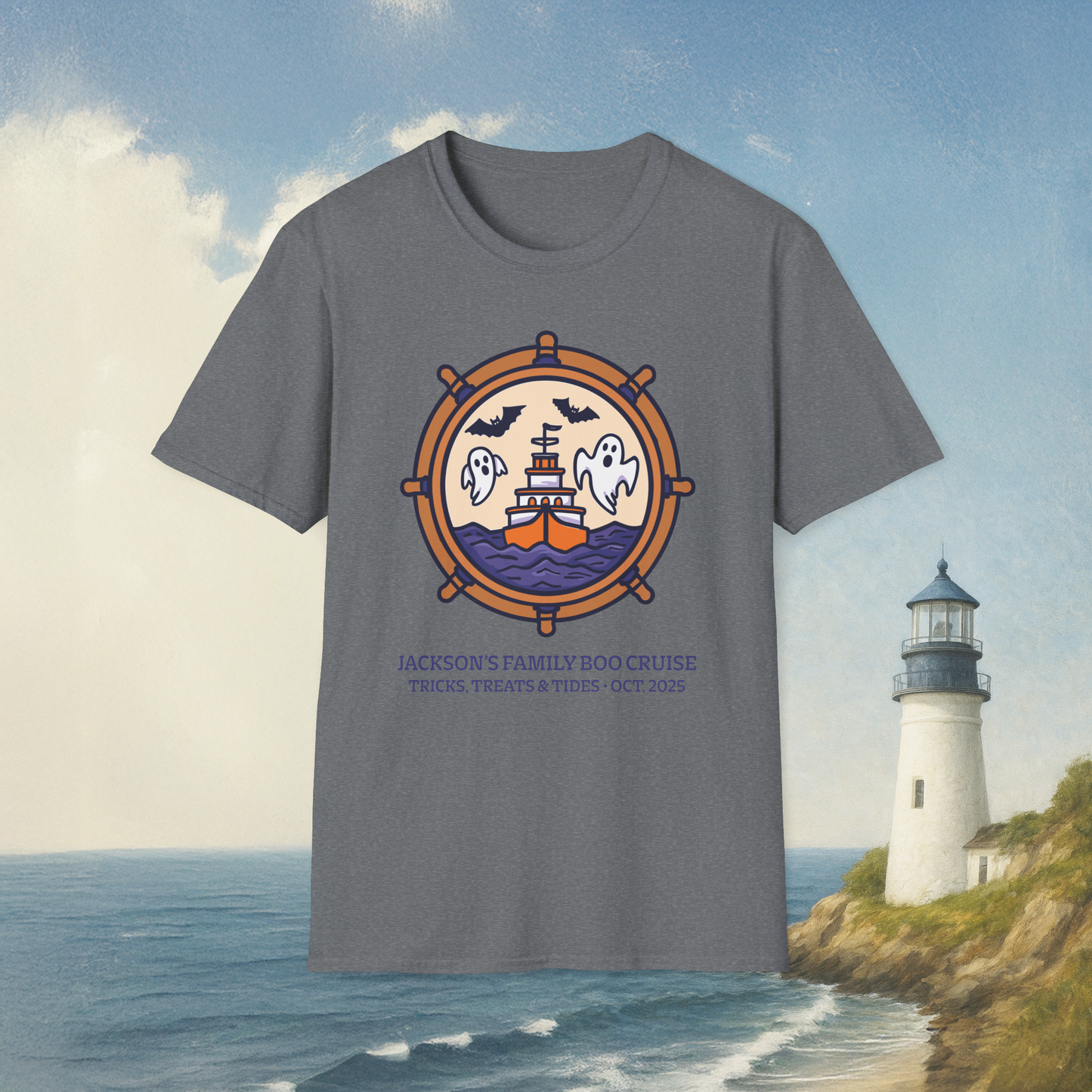Boat Wheel Ghost T-Shirt