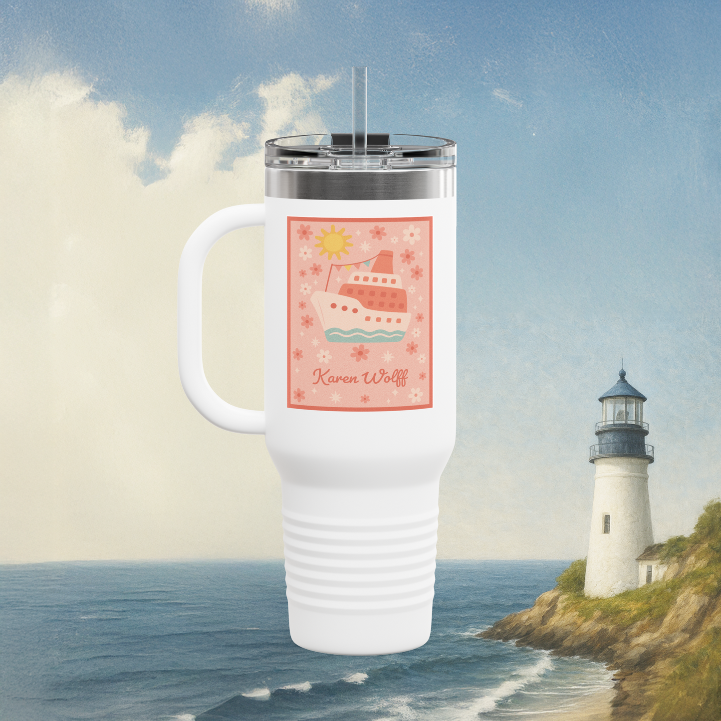 Insulated Travel Mug, 40oz