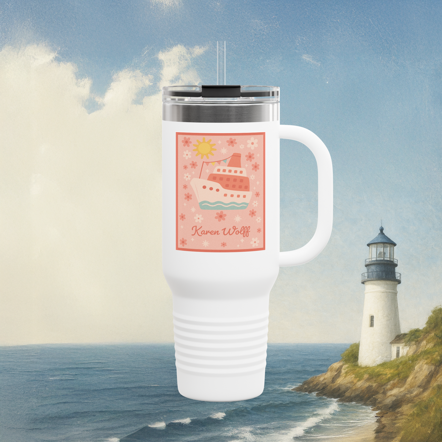 Insulated Travel Mug, 40oz