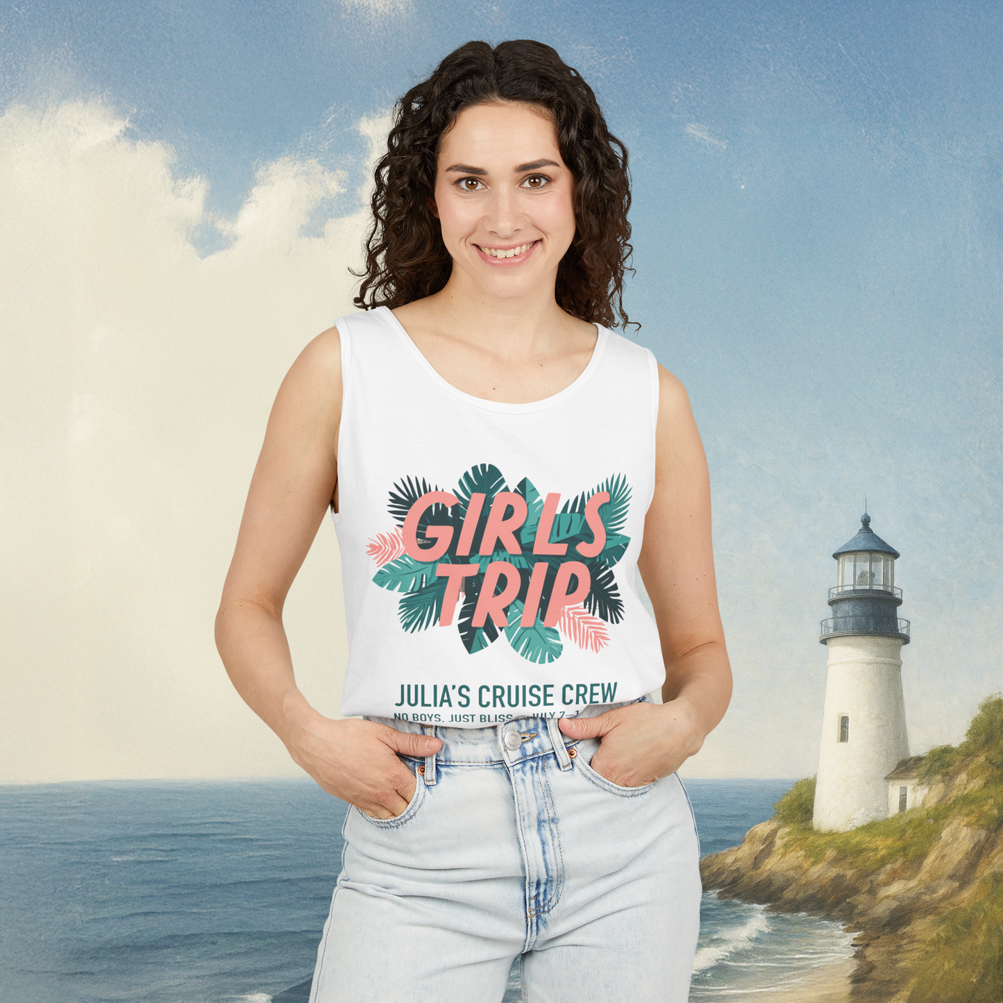Tropical Girls Trip Tank Top