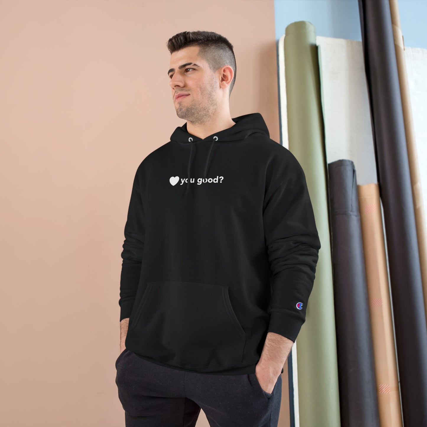 “You Good?” Champion Hoodie – Billy D. Washington x High Seas Supply