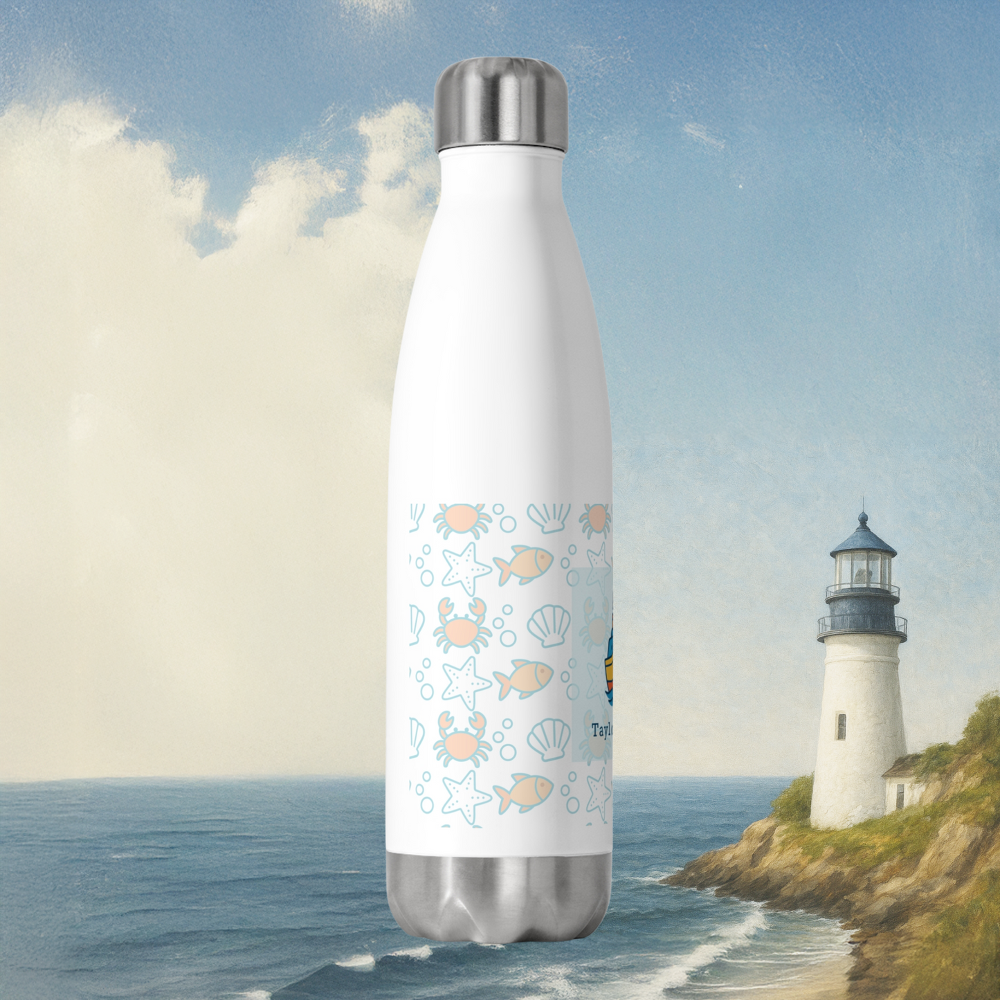 Colorful Cruise Ship 20 oz Insulated Bottle