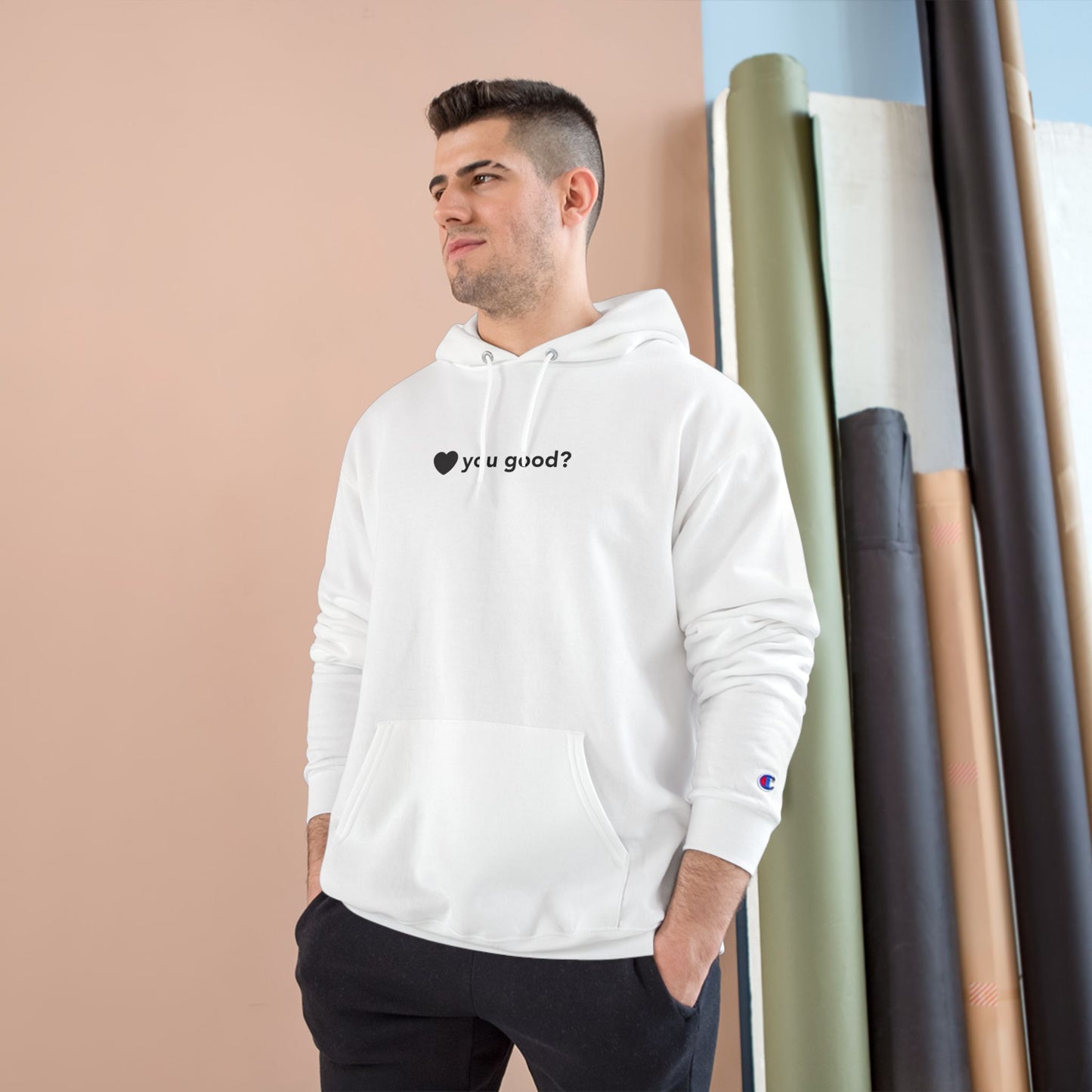 “You Good?” Champion Hoodie – Billy D. Washington x High Seas Supply