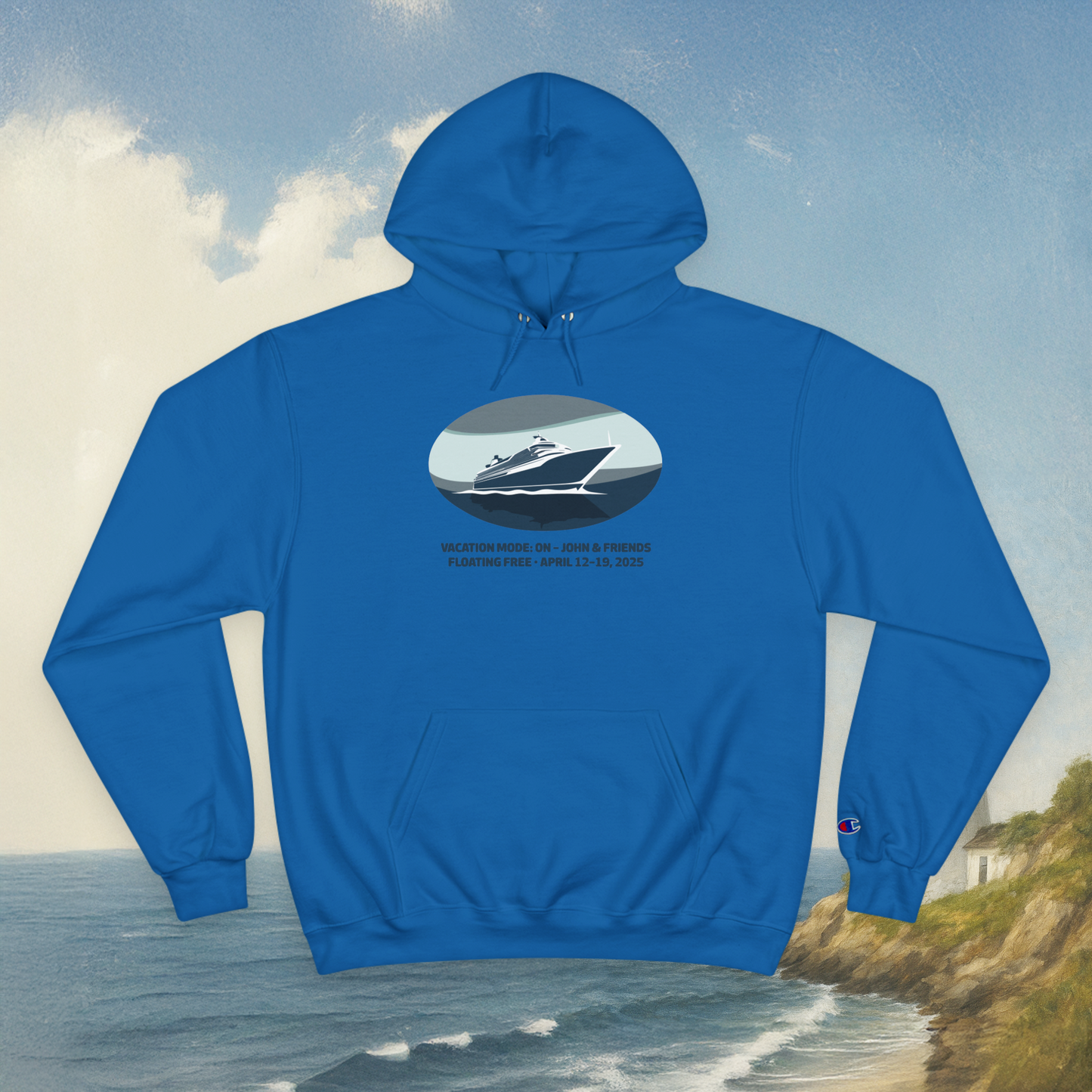 Blue Boat Hoodie