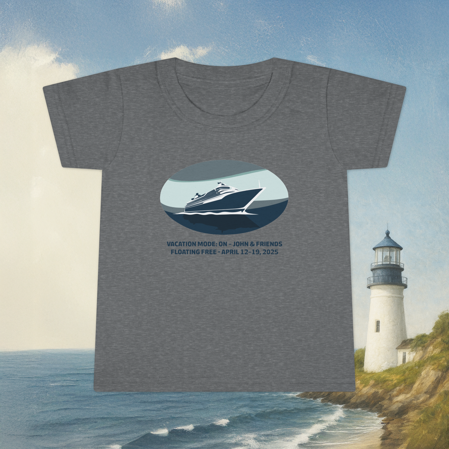 Blue Boat Toddler T-Shirt
