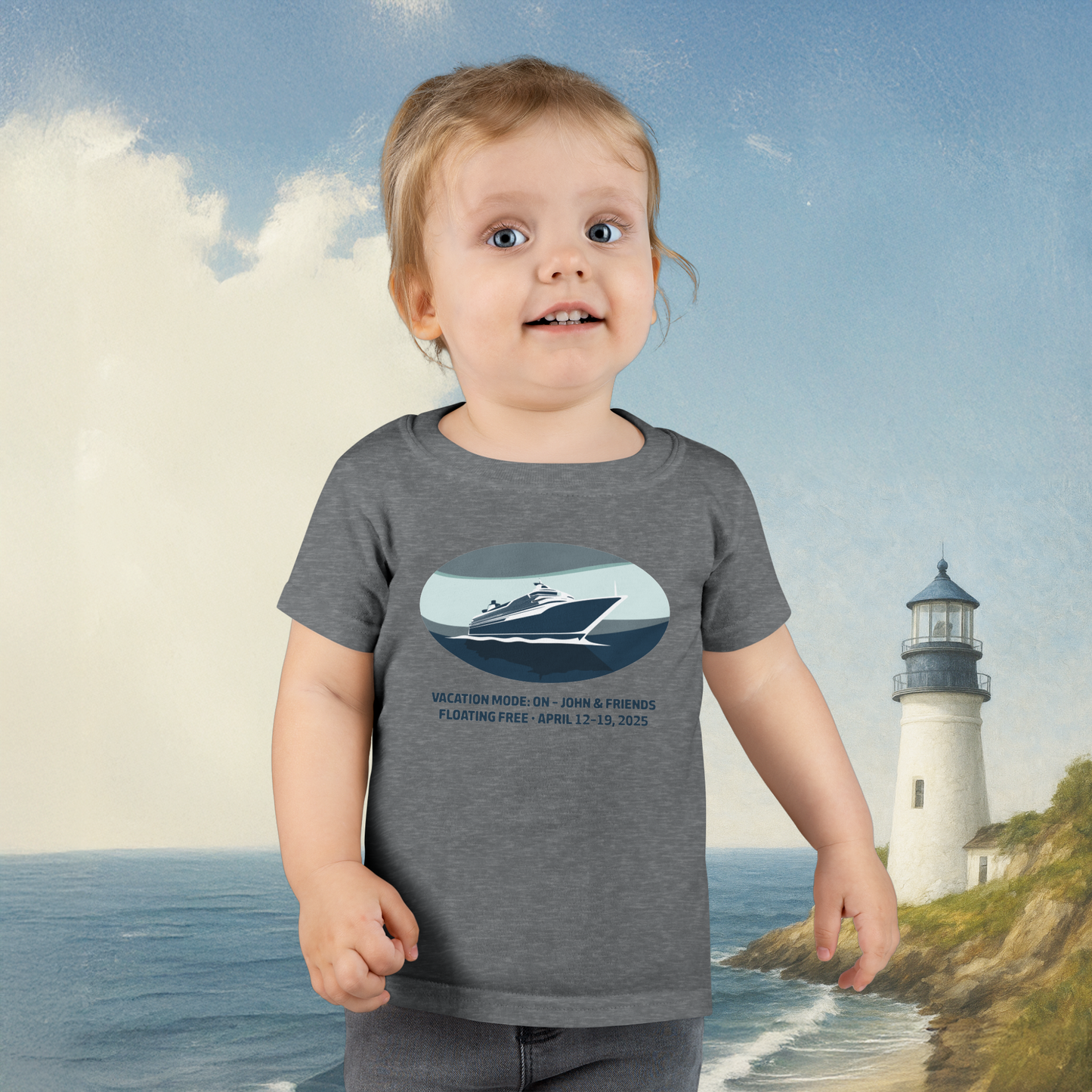 Blue Boat Toddler T-Shirt