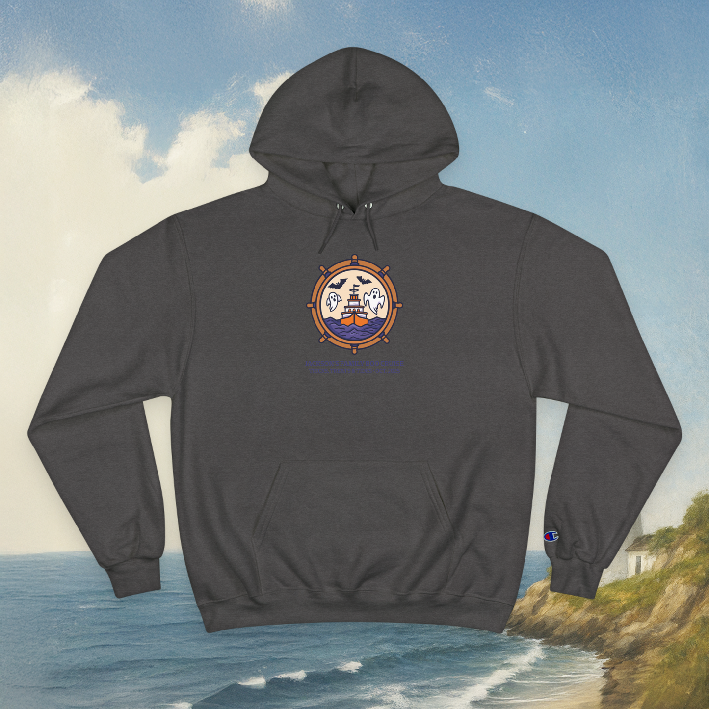 Boat Wheel Ghost Hoodie