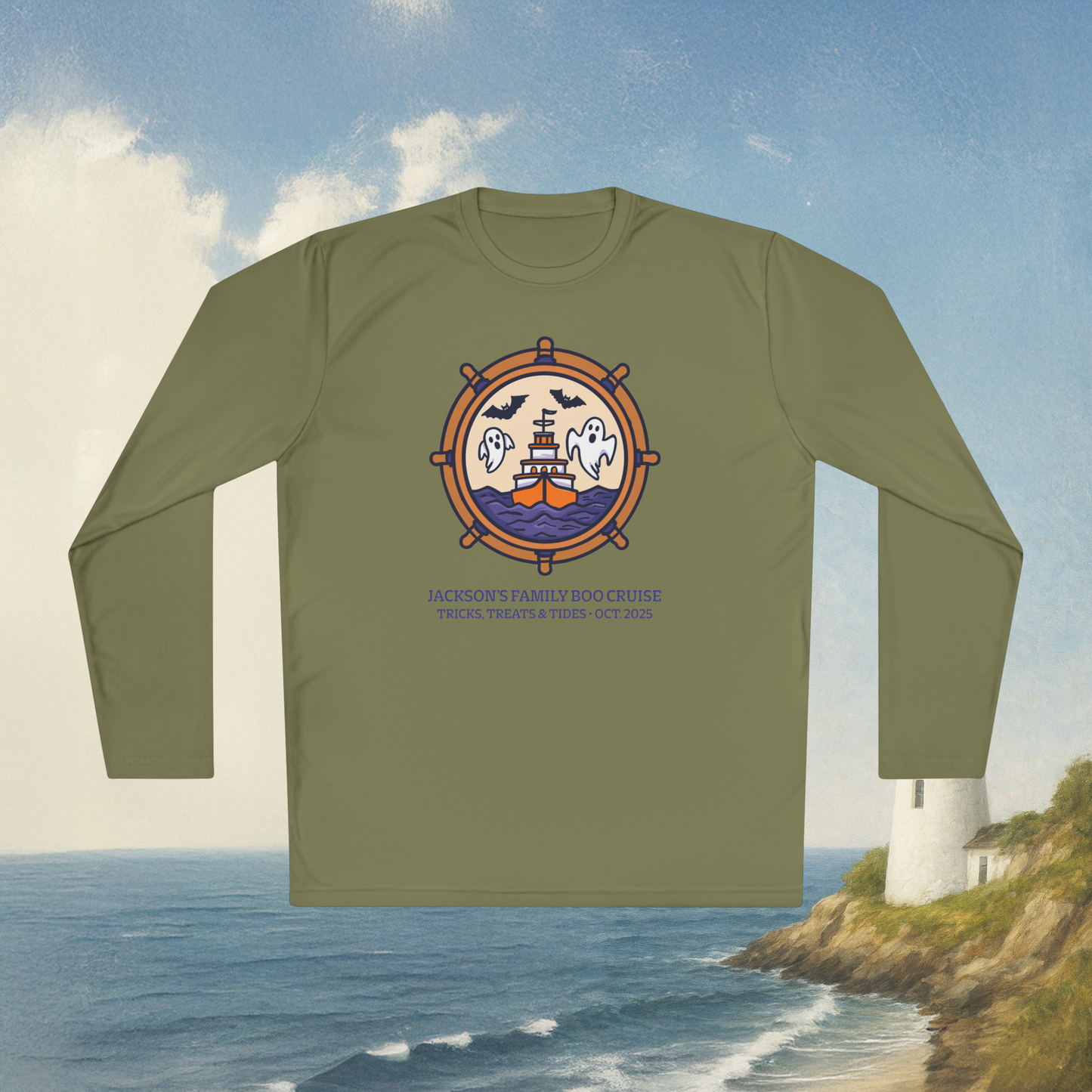 Boat Wheel Ghost Long Sleeve
