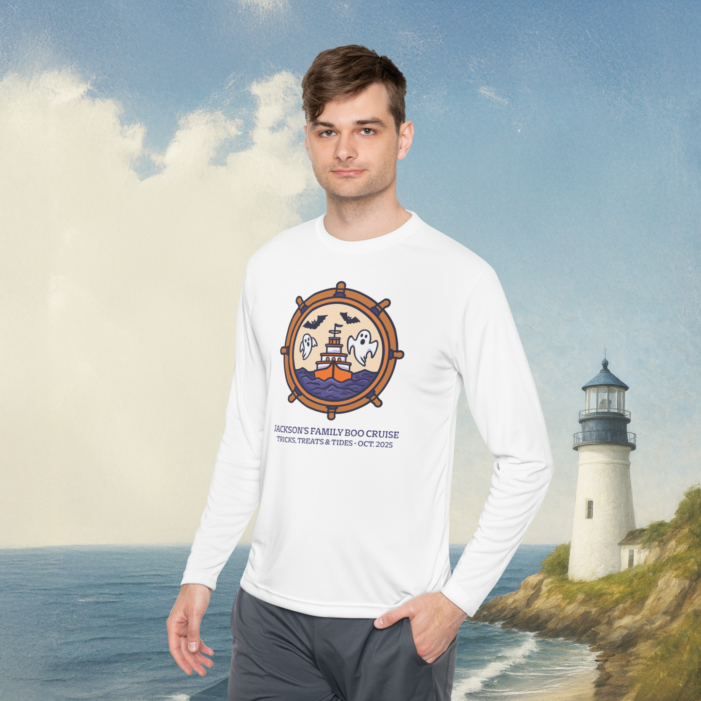 Boat Wheel Ghost Long Sleeve