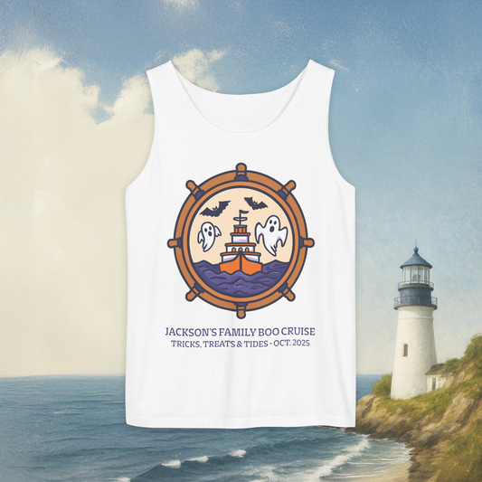 Boat Wheel Ghost Tank Top