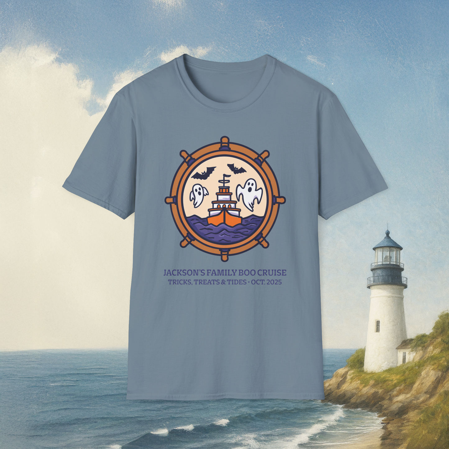 Boat Wheel Ghost T-Shirt