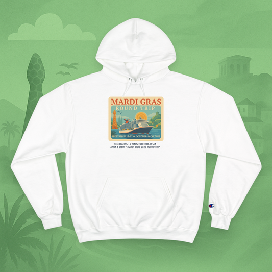 Mardi Gras Transatlantic Hoodie – Roundtrip (Sep 13–27 & Oct 16–30, 2025)