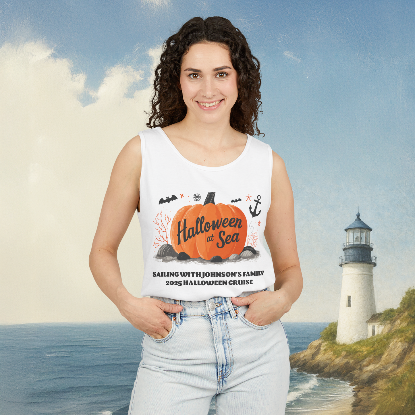 Halloween at Sea Tank Top