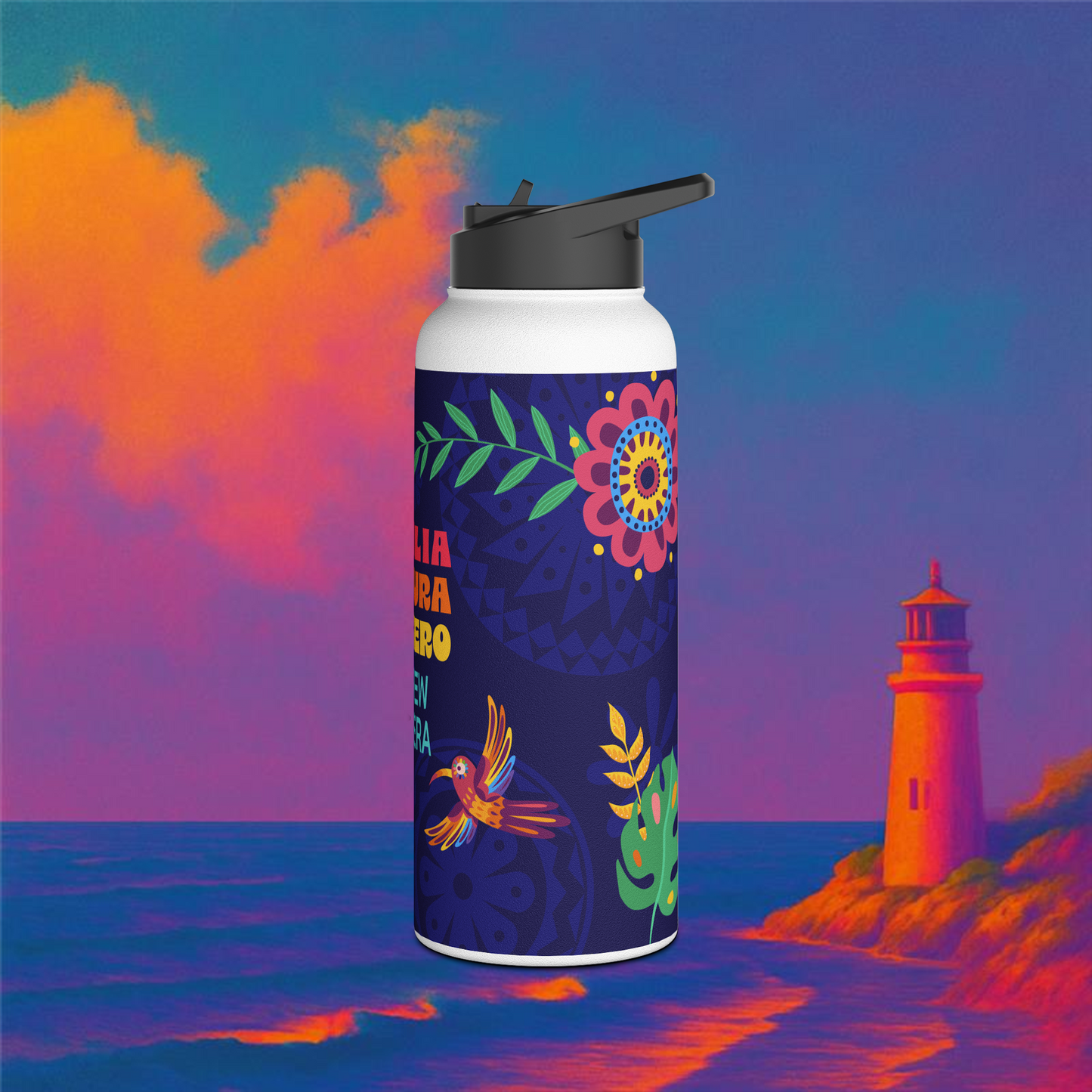 Hispanic Heritage Cruise Stainless Steel Water Bottle