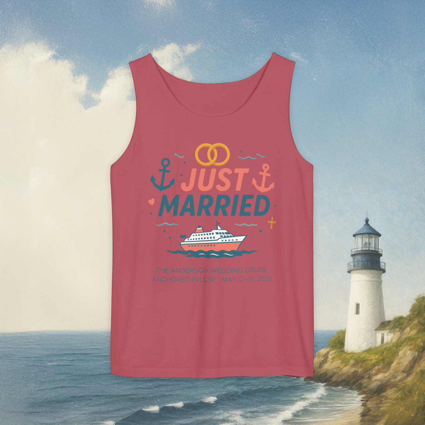 Just Married Tank Top