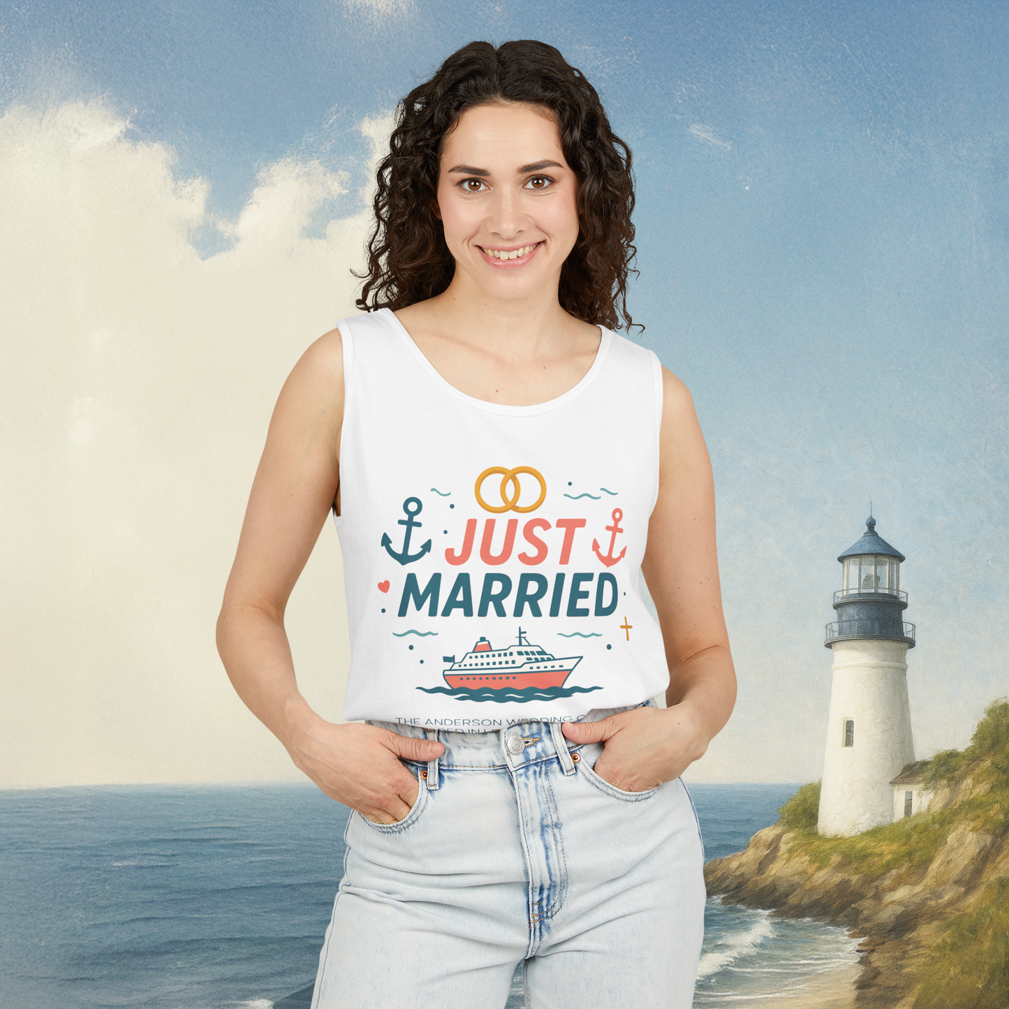 Just Married Tank Top