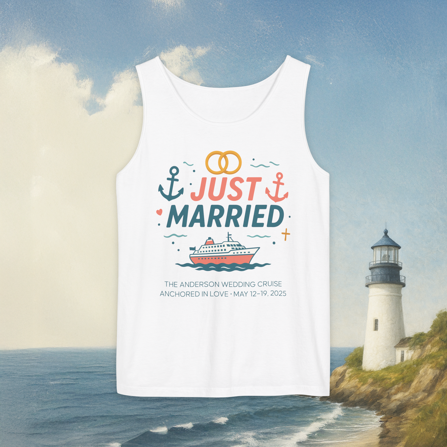 Just Married Tank Top