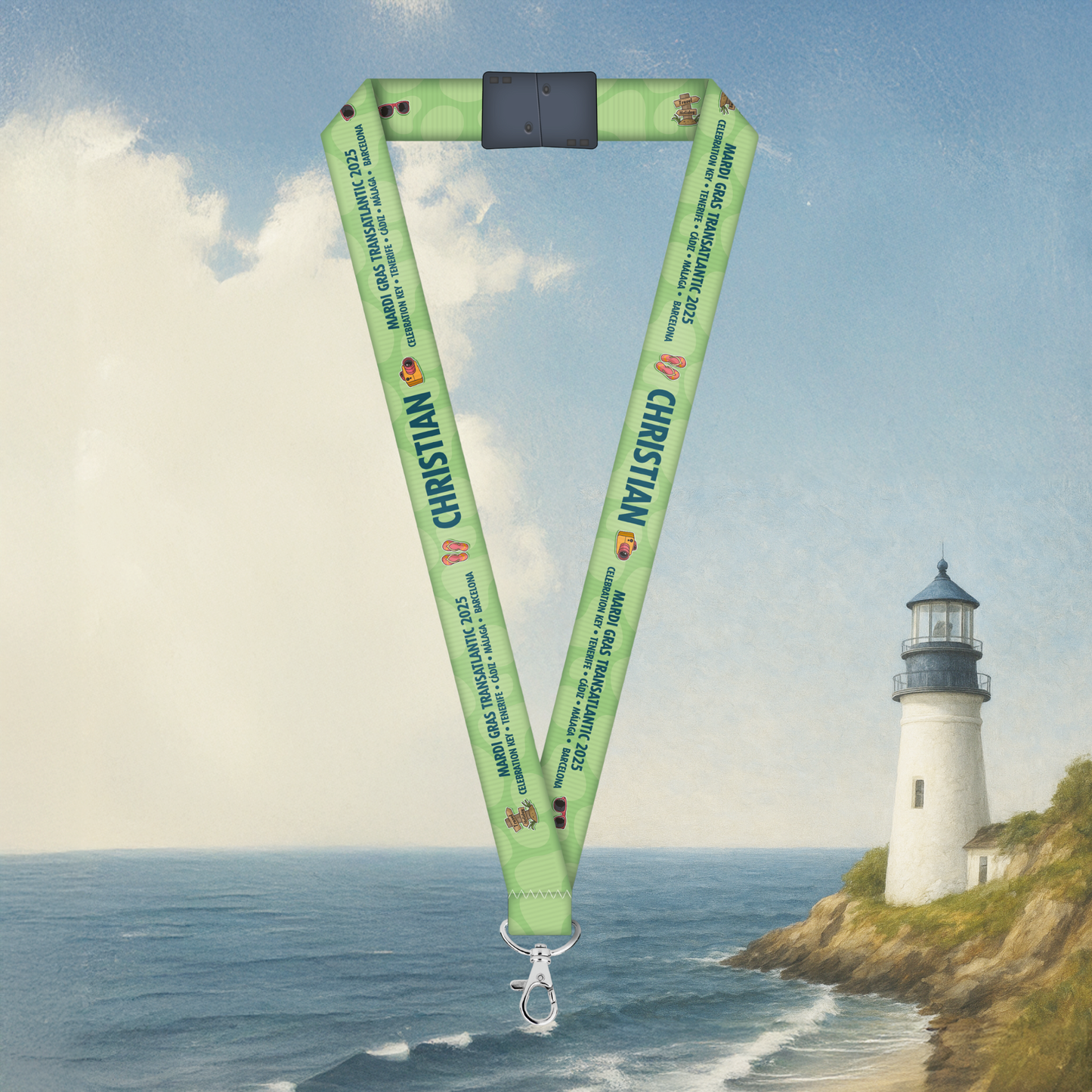 Tropical Wave Lanyard