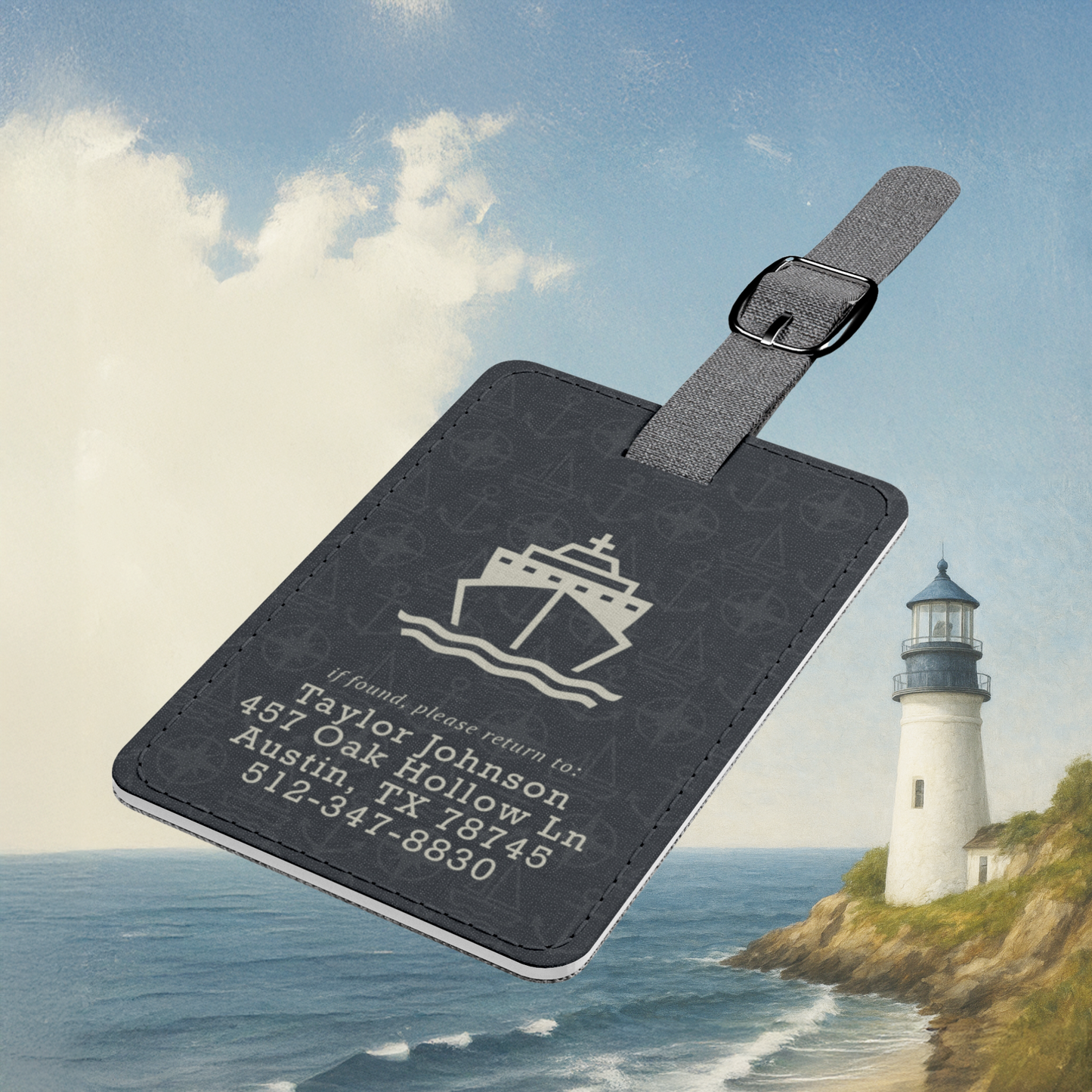 Cruise Contact Info Luggage Tag