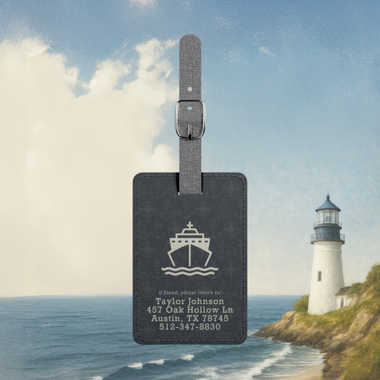 Cruise Contact Info Luggage Tag