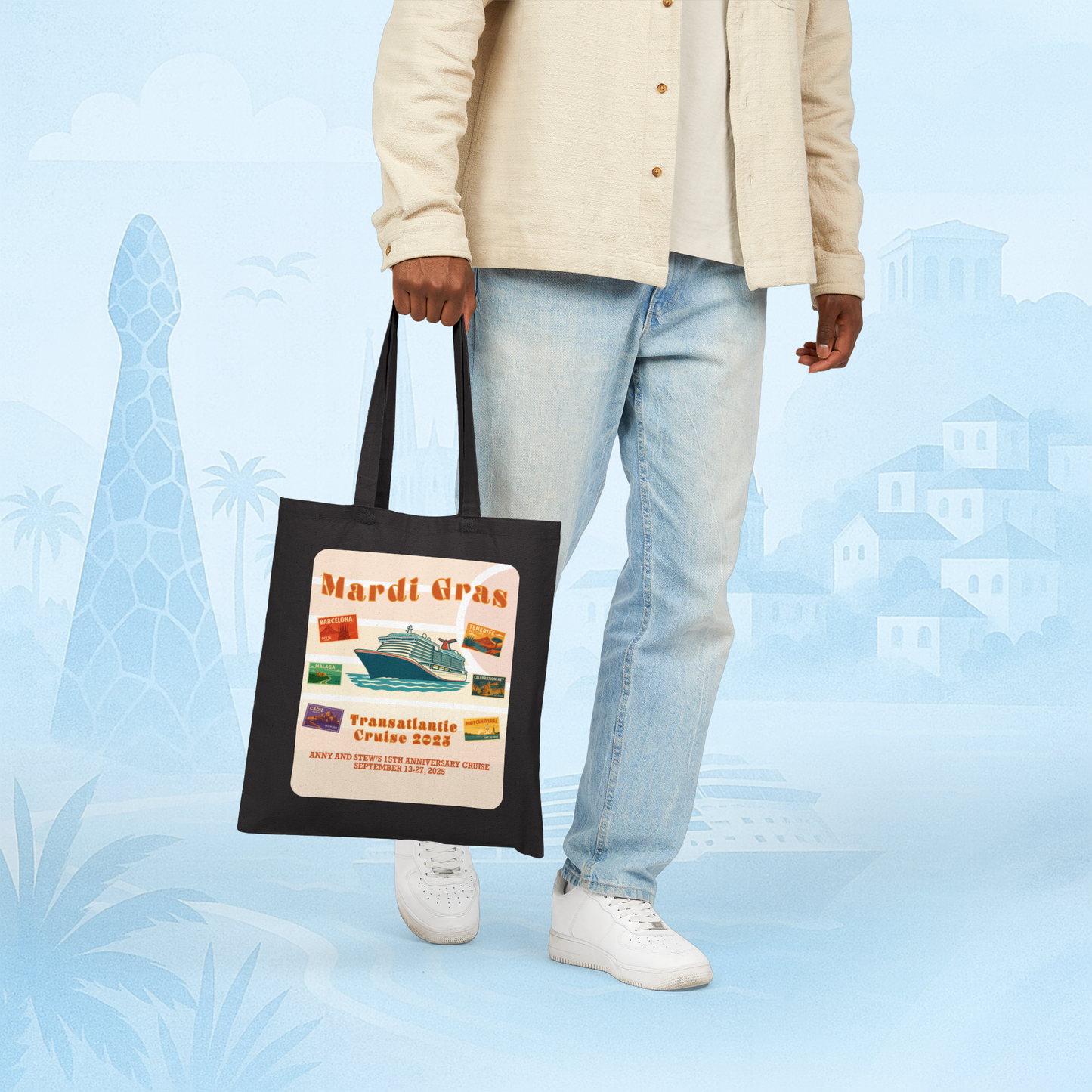 Mardi Gras Transatlantic Tote – Barcelona to Port Canaveral (Oct 16–30, 2025)