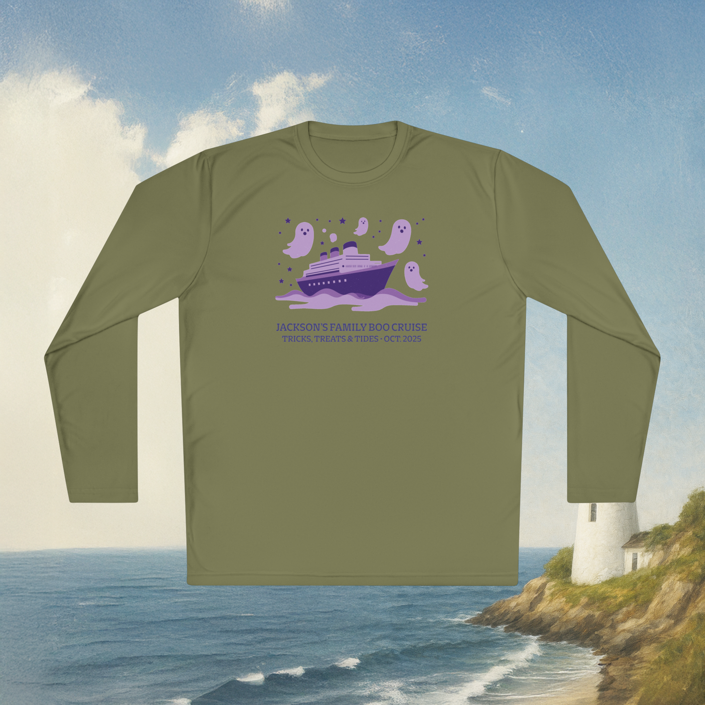Purple Ghost Long Sleeve