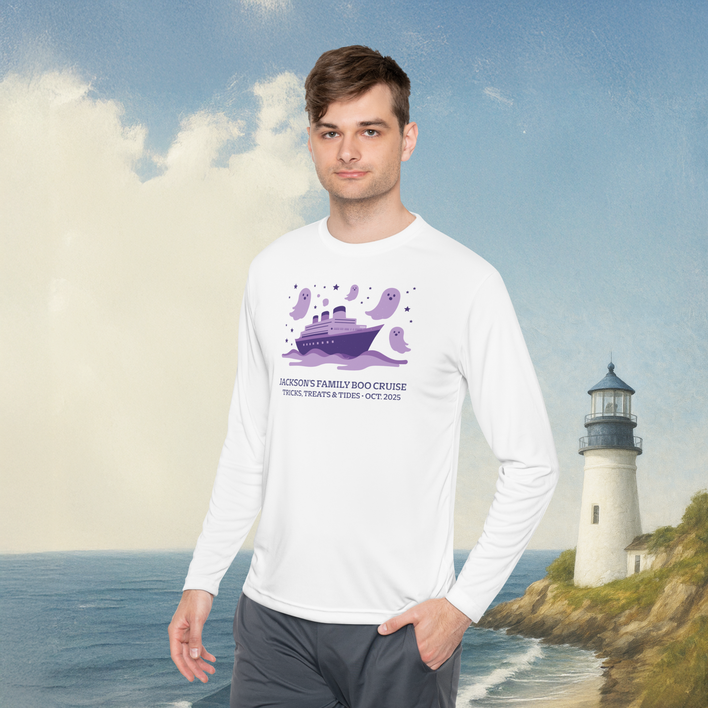 Purple Ghost Long Sleeve