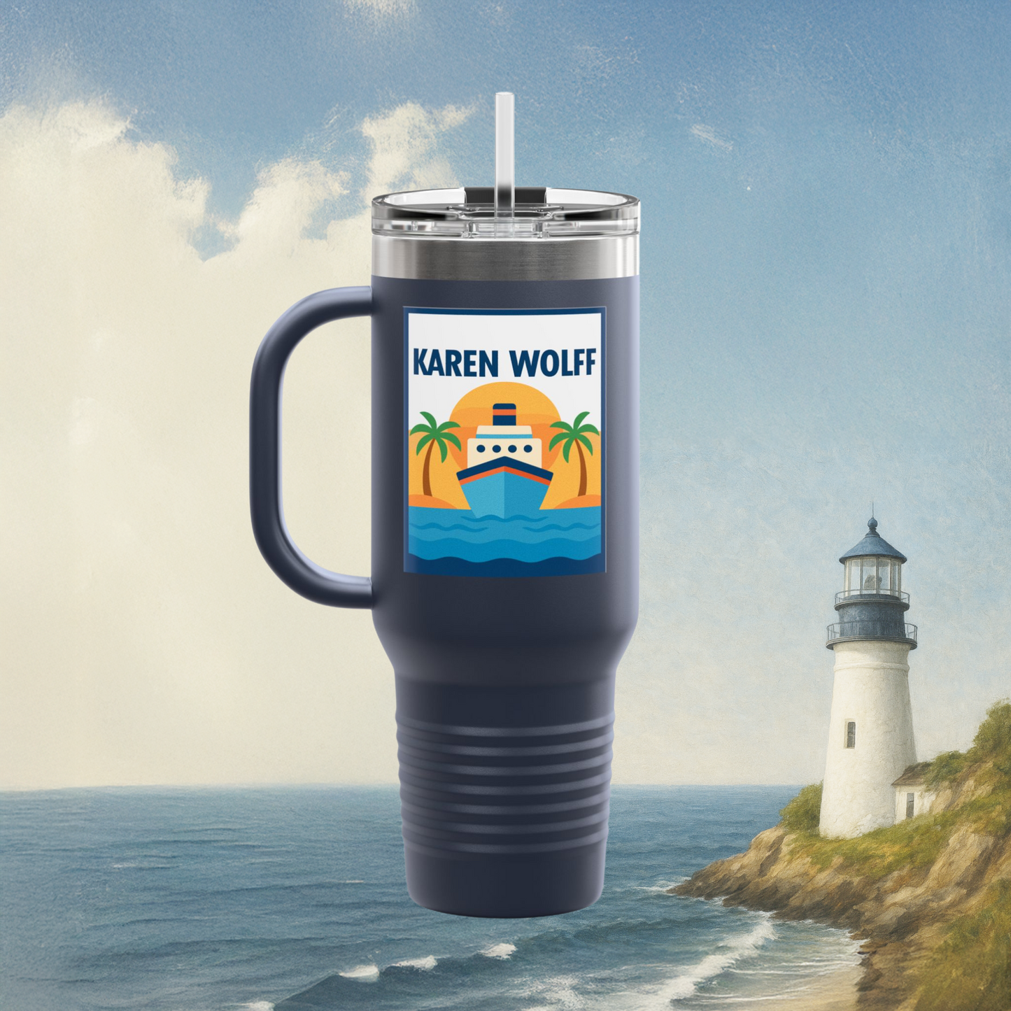 Cruise Sunset Insulated Travel Mug 40oz