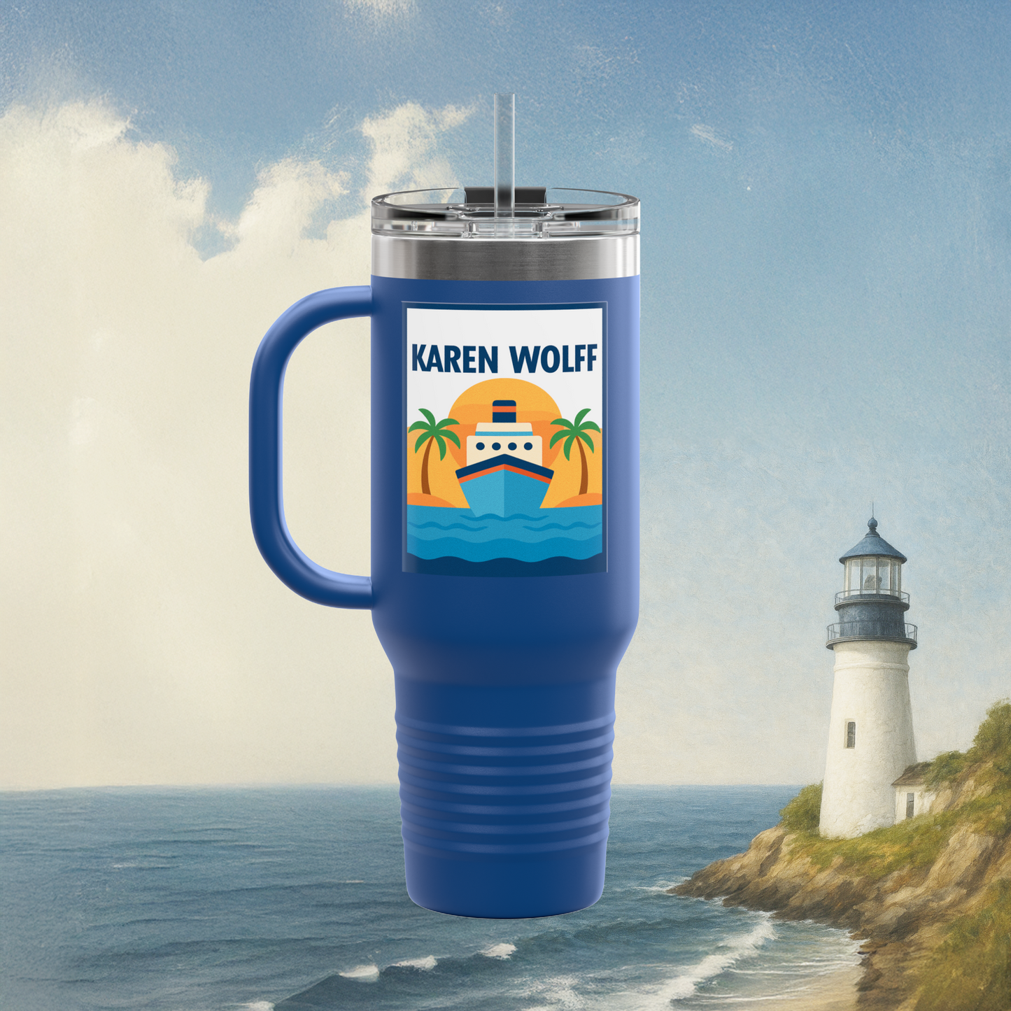 Cruise Sunset Insulated Travel Mug 40oz