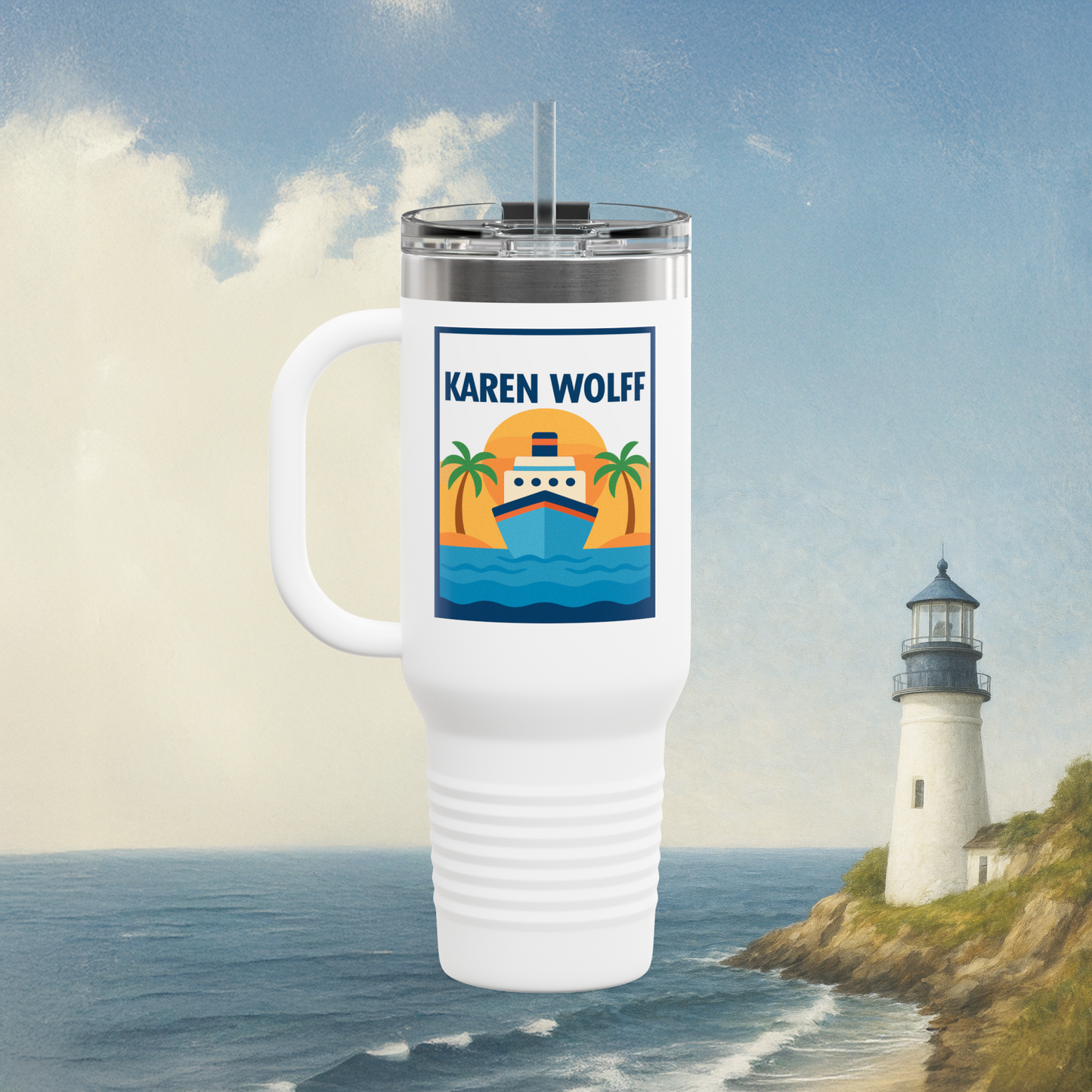 Cruise Sunset Insulated Travel Mug 40oz