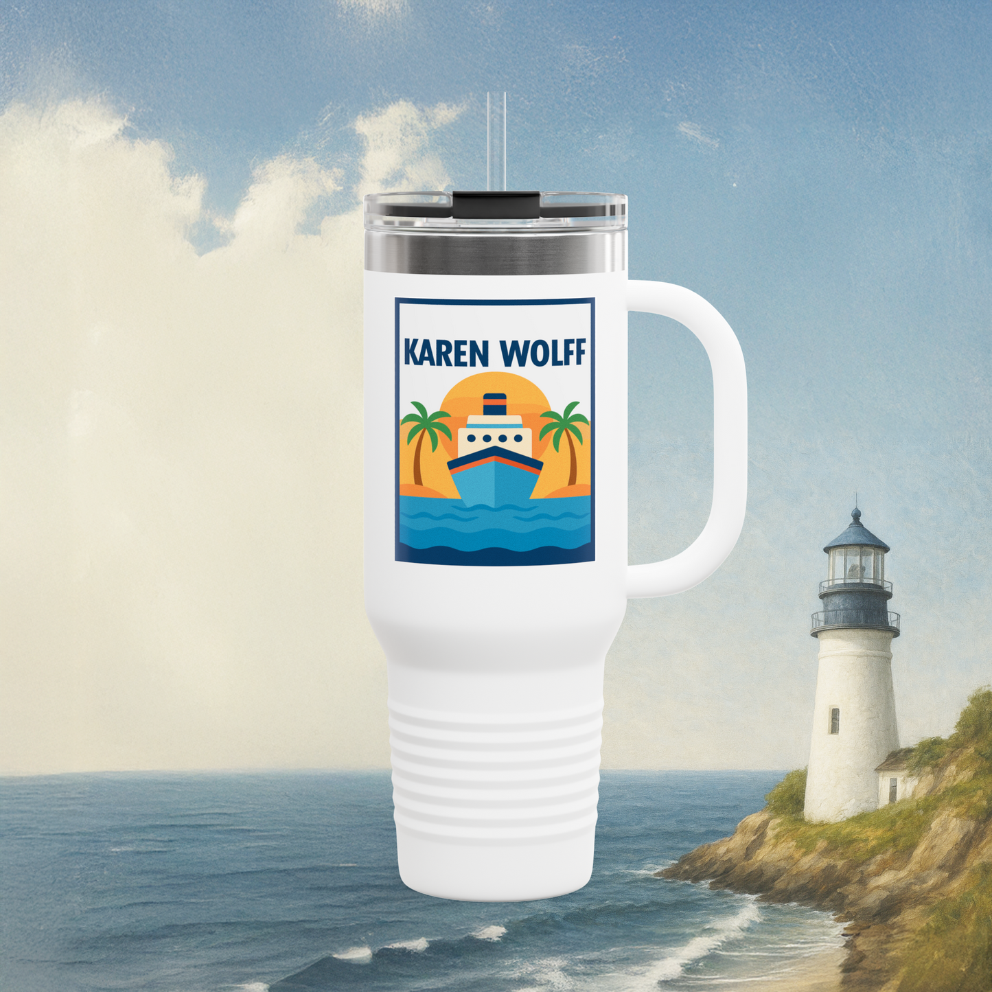 Cruise Sunset Insulated Travel Mug 40oz