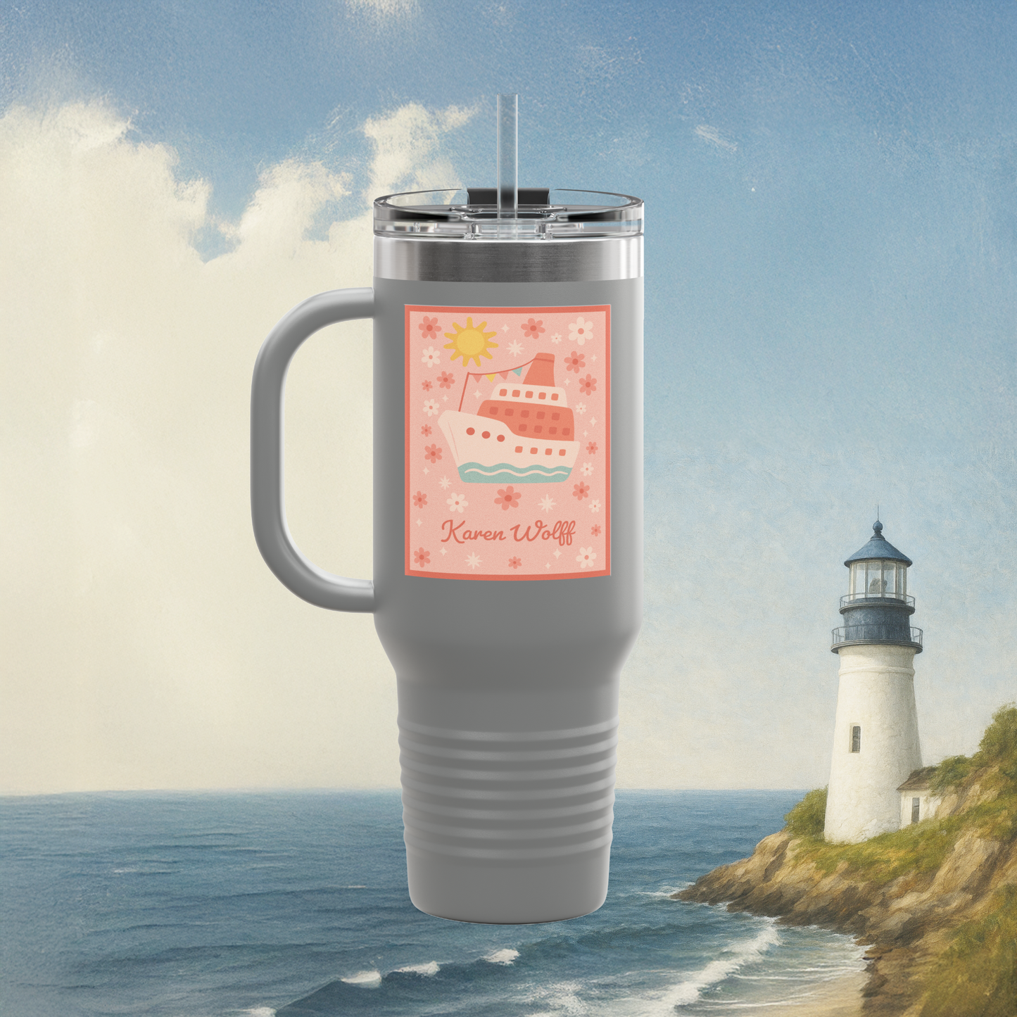 Insulated Travel Mug, 40oz