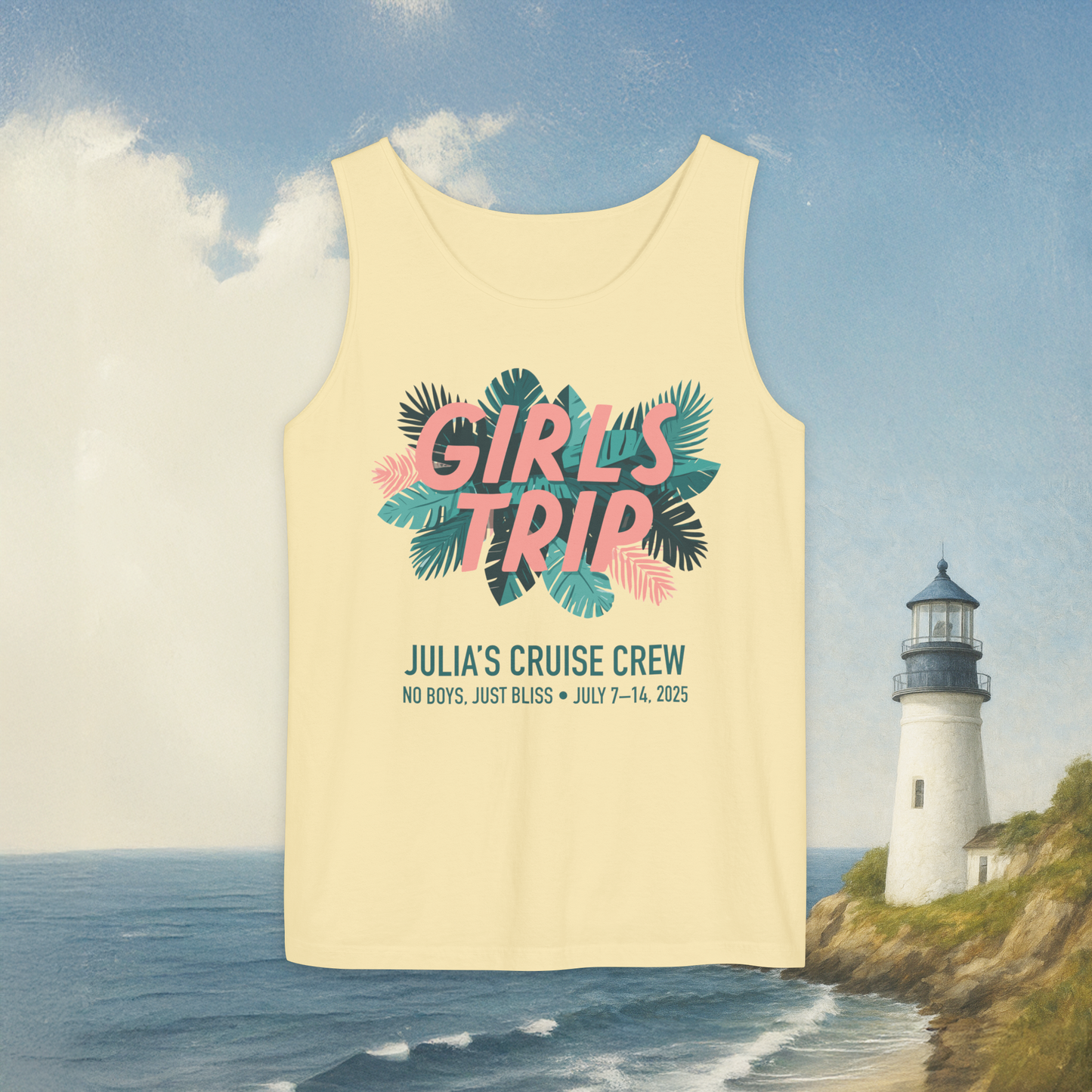 Tropical Girls Trip Tank Top