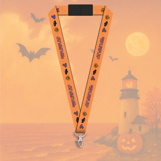 Halloween Lanyard – Pumpkins, Bats and Witch Hats